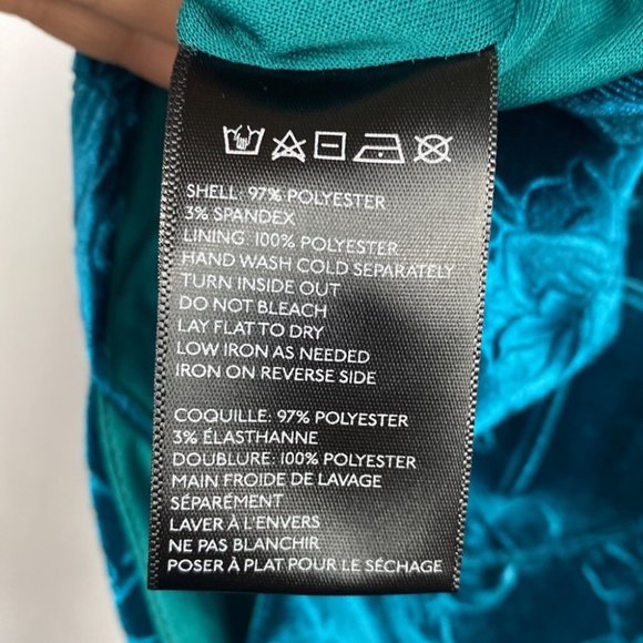 Anthropologie Blue Velvet Crop Top - Picture 7 of 8